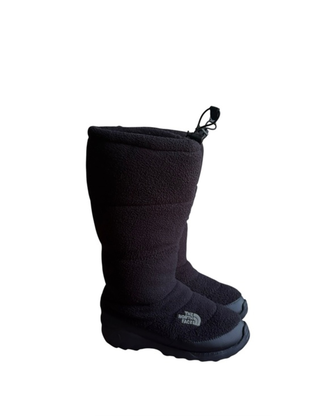 The North Face Heat Seeker Boots Womens Size 7 Black Fleece 200 Gram Insulation.